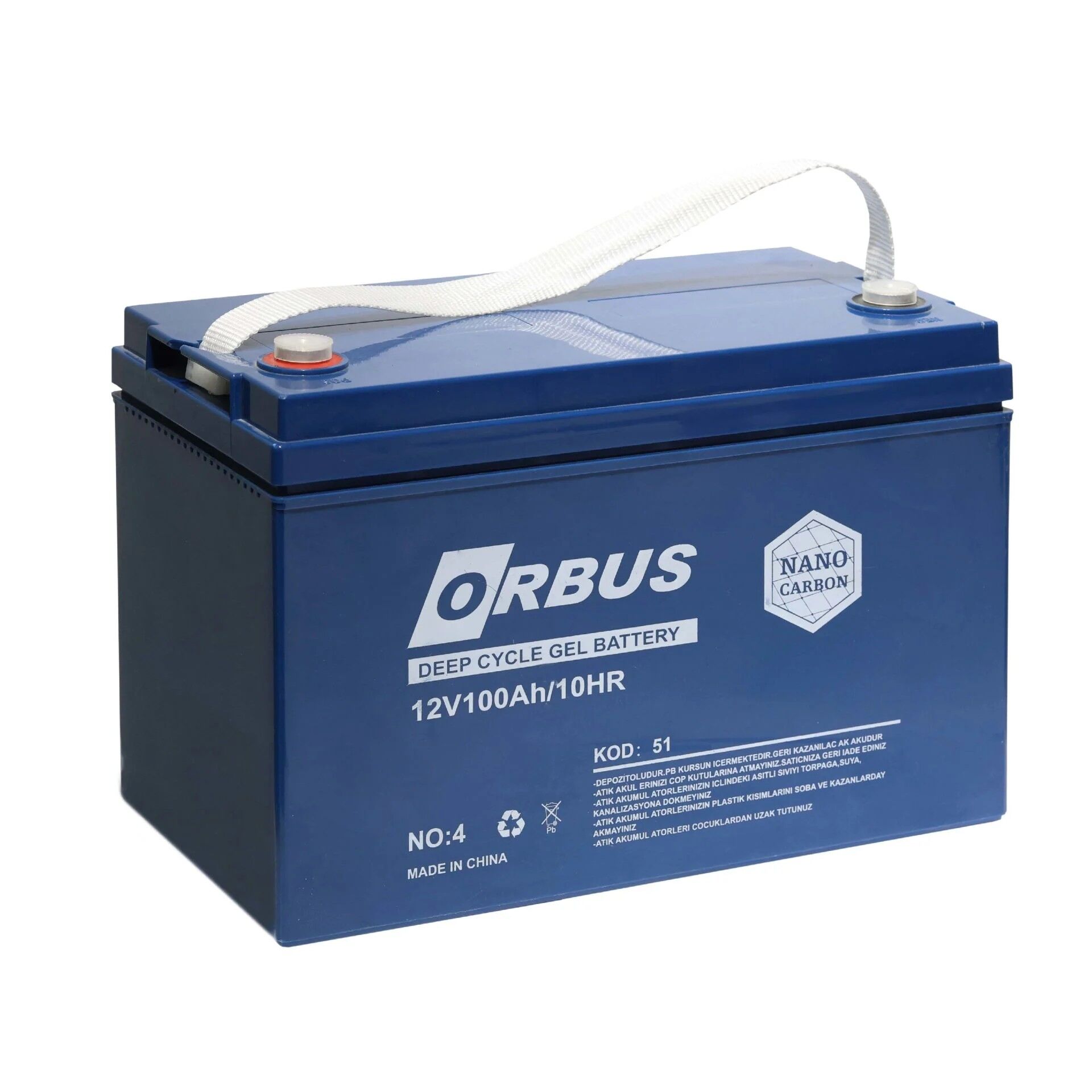 ORBUS 12V 100AH JEL AKÜ
