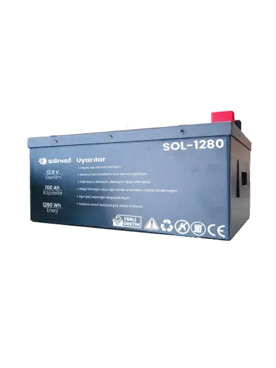 SOLINVED 12,8V 100Ah LiFePO4 Akü